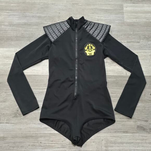 Leg Avenue Black Sexy SWAT Babe Halloween Costume Police Officer Cop Bodysuit - Picture 12 of 12